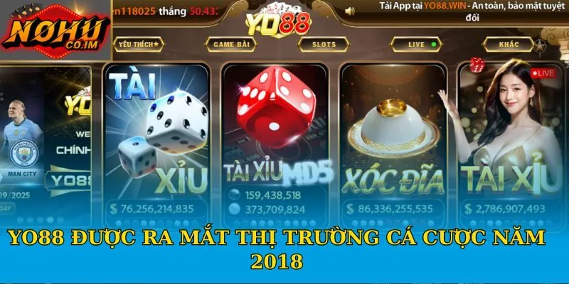 Yo88 được ra mắt thị trường cá cược năm 2018