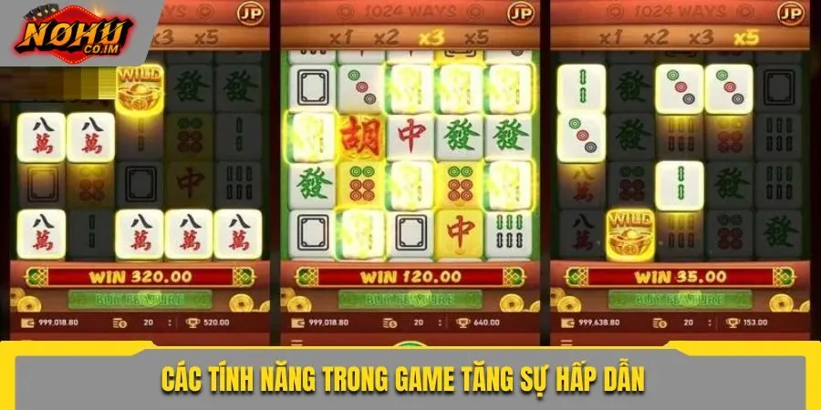 Các tính năng trong game tăng sự hấp dẫn