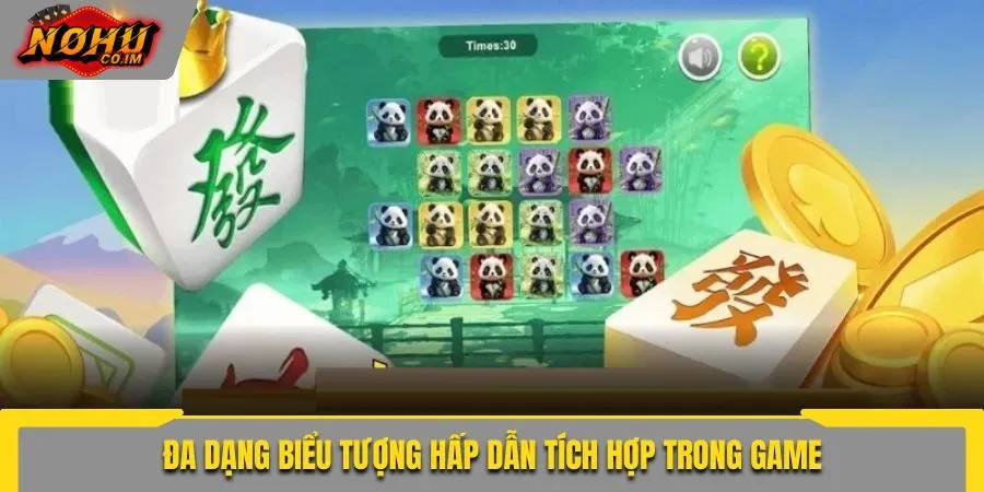 Đa dạng biểu tượng hấp dẫn tích hợp trong game